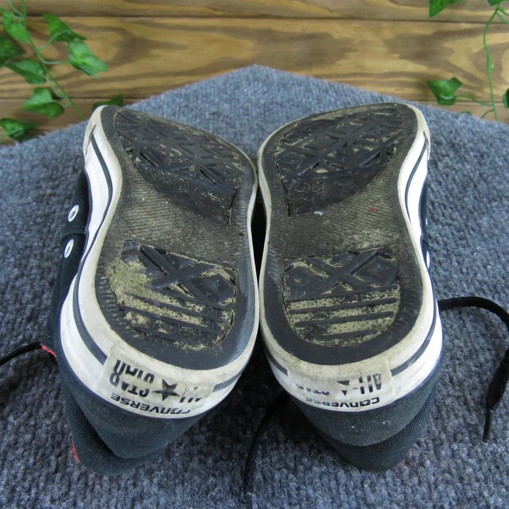 Converse Sneaker Low Top Boys Y 4 Medium Athletic‎ Black Fabric Lace Up